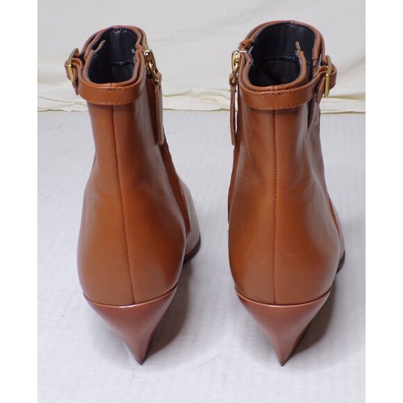 🆕FRANCO SARTO Amber Western Inspired Zip Bootie Ankle Boot 8 Brown - Picture 11 of 16